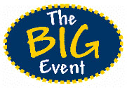 The BIG event logo, colors are Blue and Yellow.