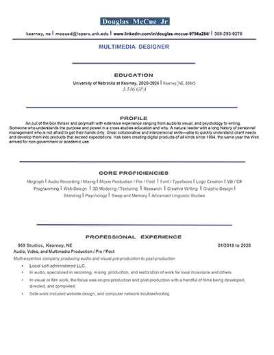 a thumbnail linked to a copy of my current academic resume in PDF