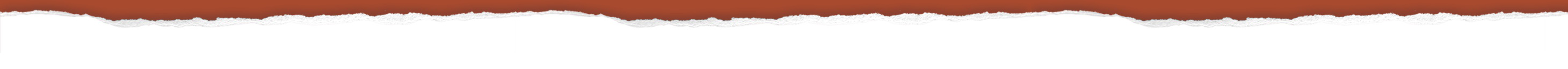 Strip of torn paper acting as the footer