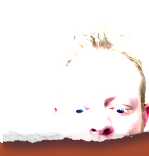 a partial photo of the site's author cut off from the mouth down